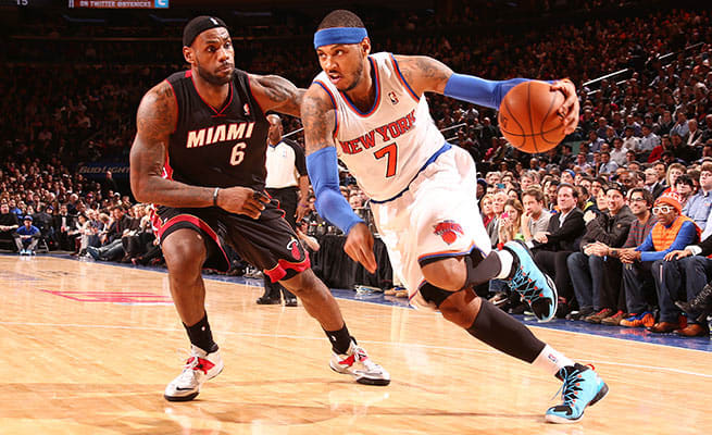 Carmelo Anthony has been a No. 1 option his entire career, but never in a position to contend for a title.
